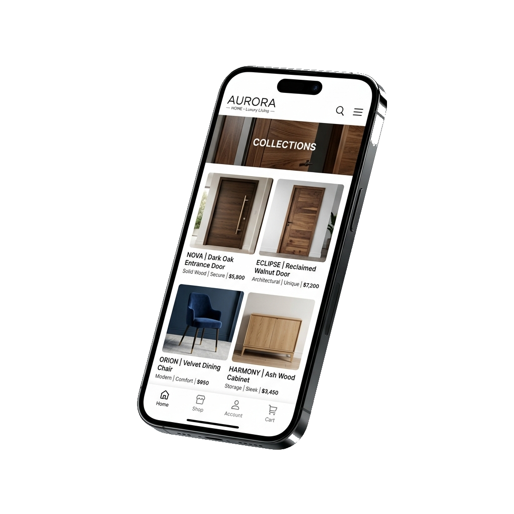 King's Doors mobile application mockup