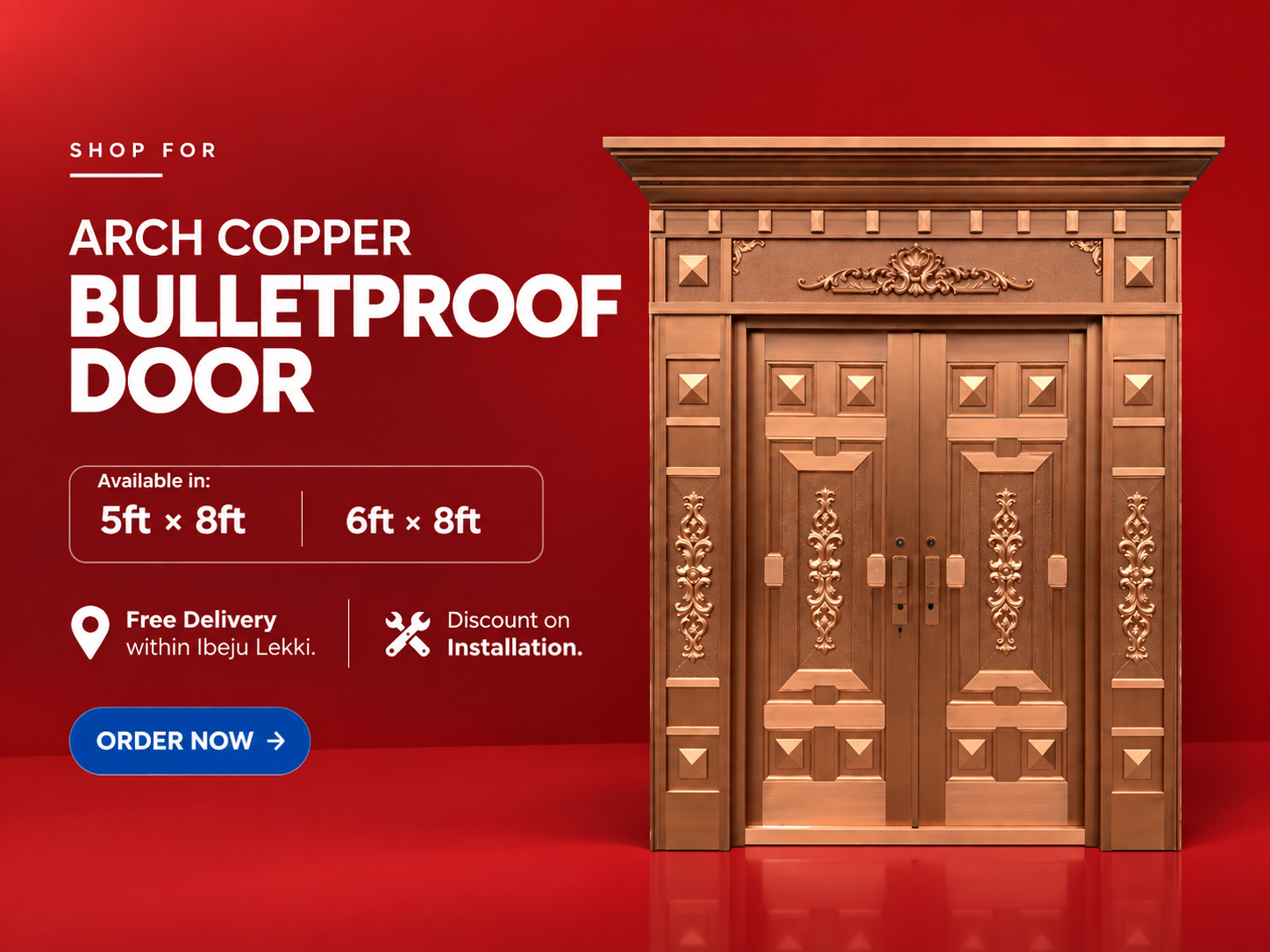 Shop Royal King's Copper Door|||Spend ₦4M+ Online. Get 2% Off. |||Top Deals on Premium WCs|||FREE DELIVERY!|||Turn your Network into Income|||Enugu, We Are Now Open.|||Premium Sofas for luxurious living|||Download the King's Doors App Today|||One Partnership. Endless Security.|||2% Referral Commission|||Upgrade Your Kitchen Tap Today.|||Luxury dining for elegant spaces|||Upgrade your entrance with Arch Copper|||Enjoy free delivery in Enugu!|||Upgrade with an Arch Copper Bulletproof Door